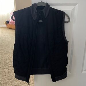 Banana Republic Black and Gray Men's Vest